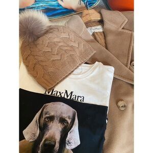 MaxMara Beige Cashmere beanie